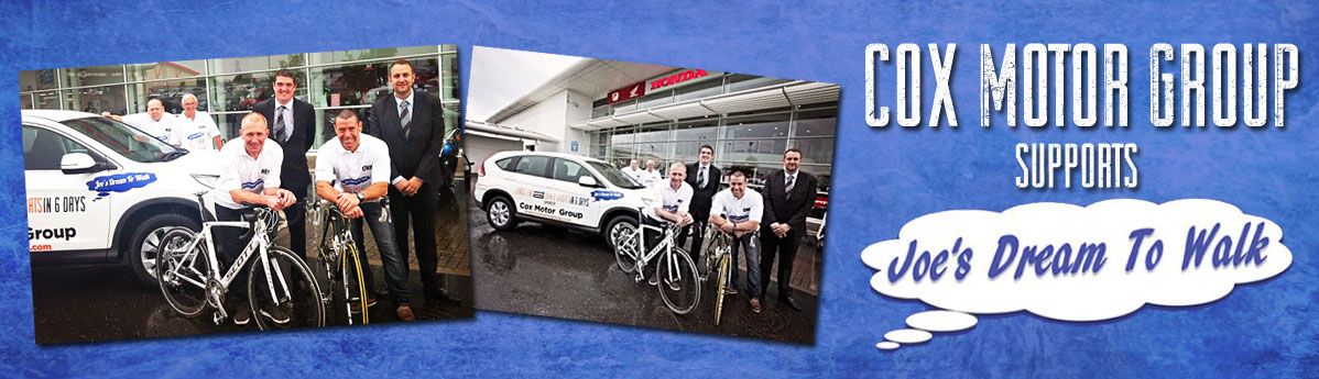 Cox Motor Group supports Joe's dream to walk